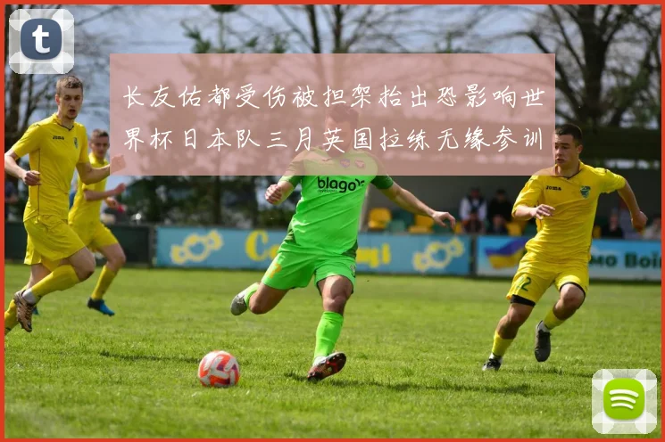 长友佑都受伤被担架抬出恐影响世界杯日本队三月英国拉练无缘参训